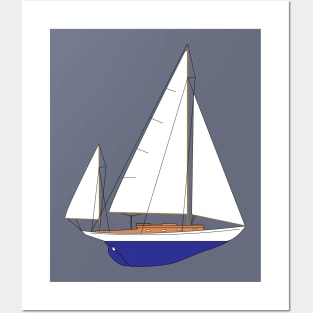 Concordia Yawl Sailboat Posters and Art